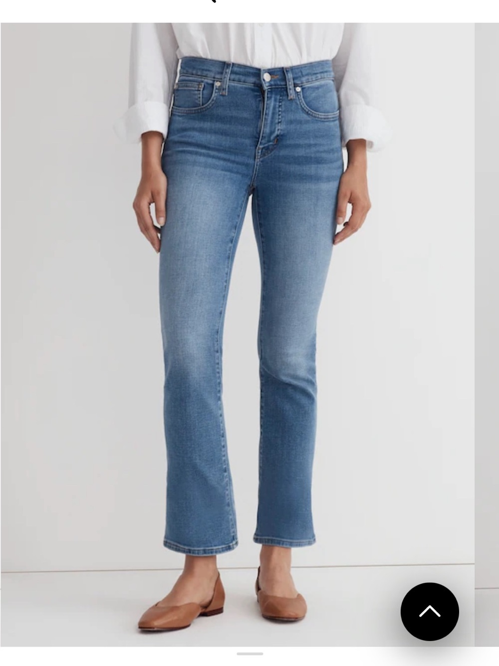 Madewell kick out cropped jeans